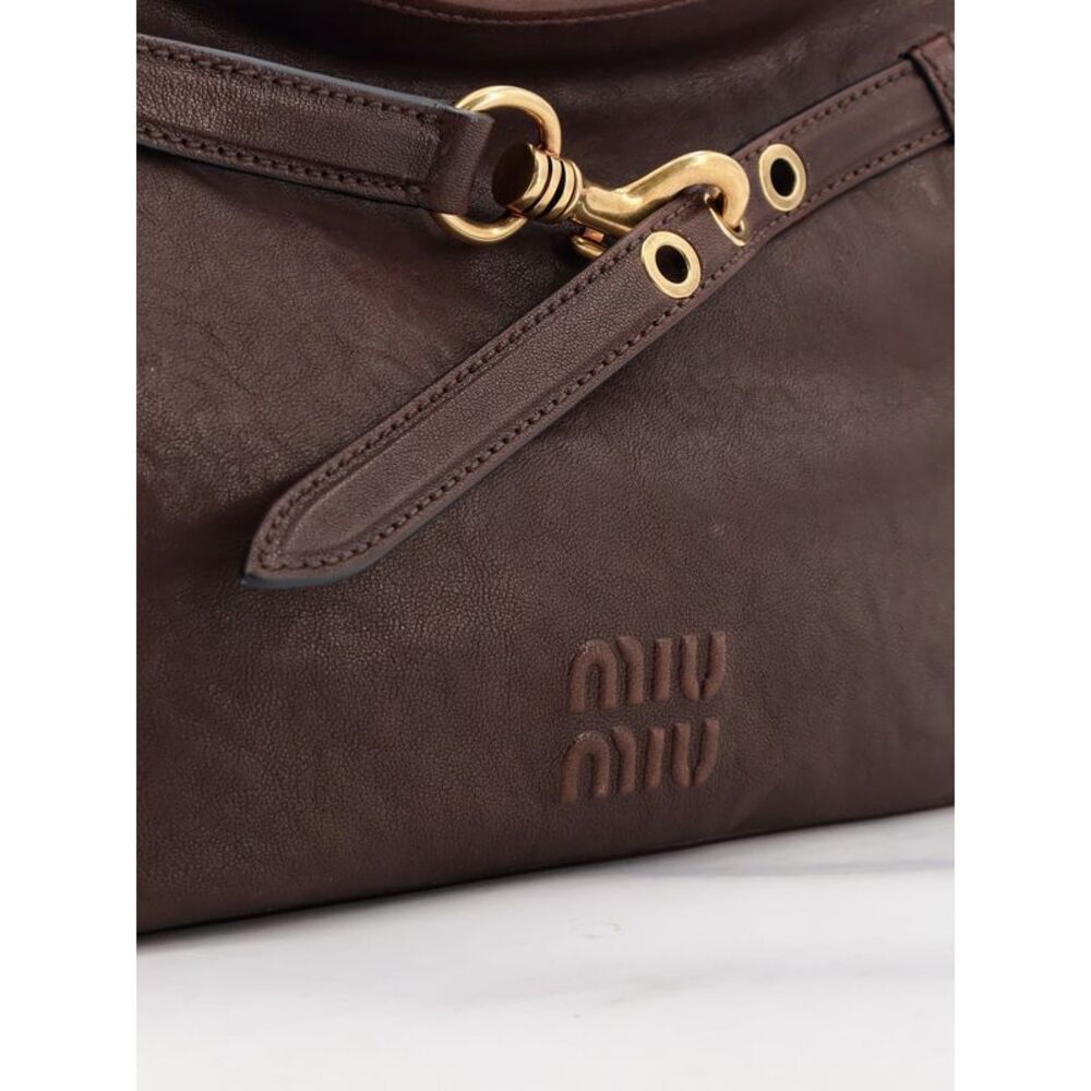 Miu Miu Women Aventure Leather Shoulder Bag - Picture 5 of 5